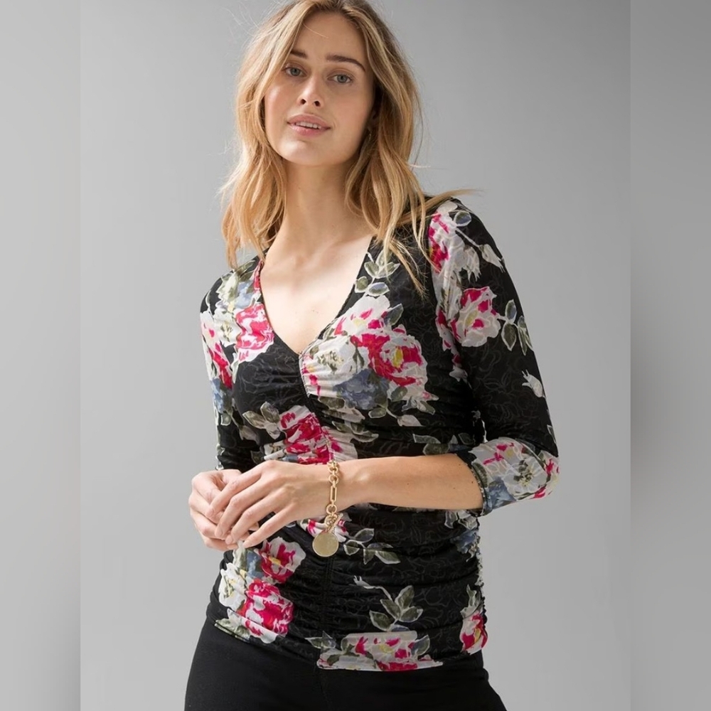 White House Reversible Floral Top